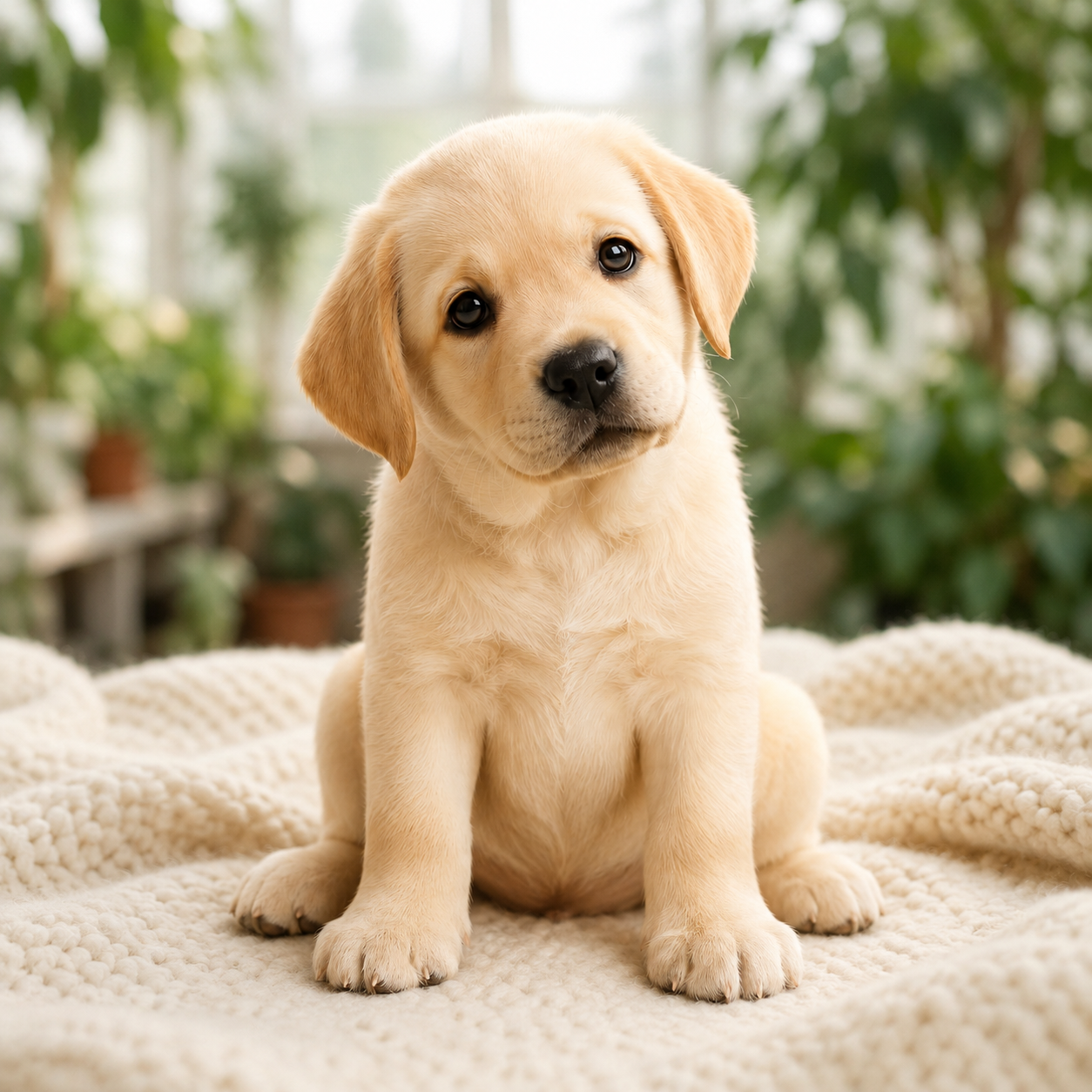 CutePetWorld cream Labrador puppy mascot